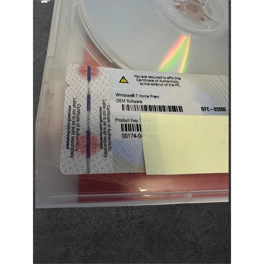 Microsoft Windows 7 Home Premium Software PC 64-bit w/ Product Key & Disc